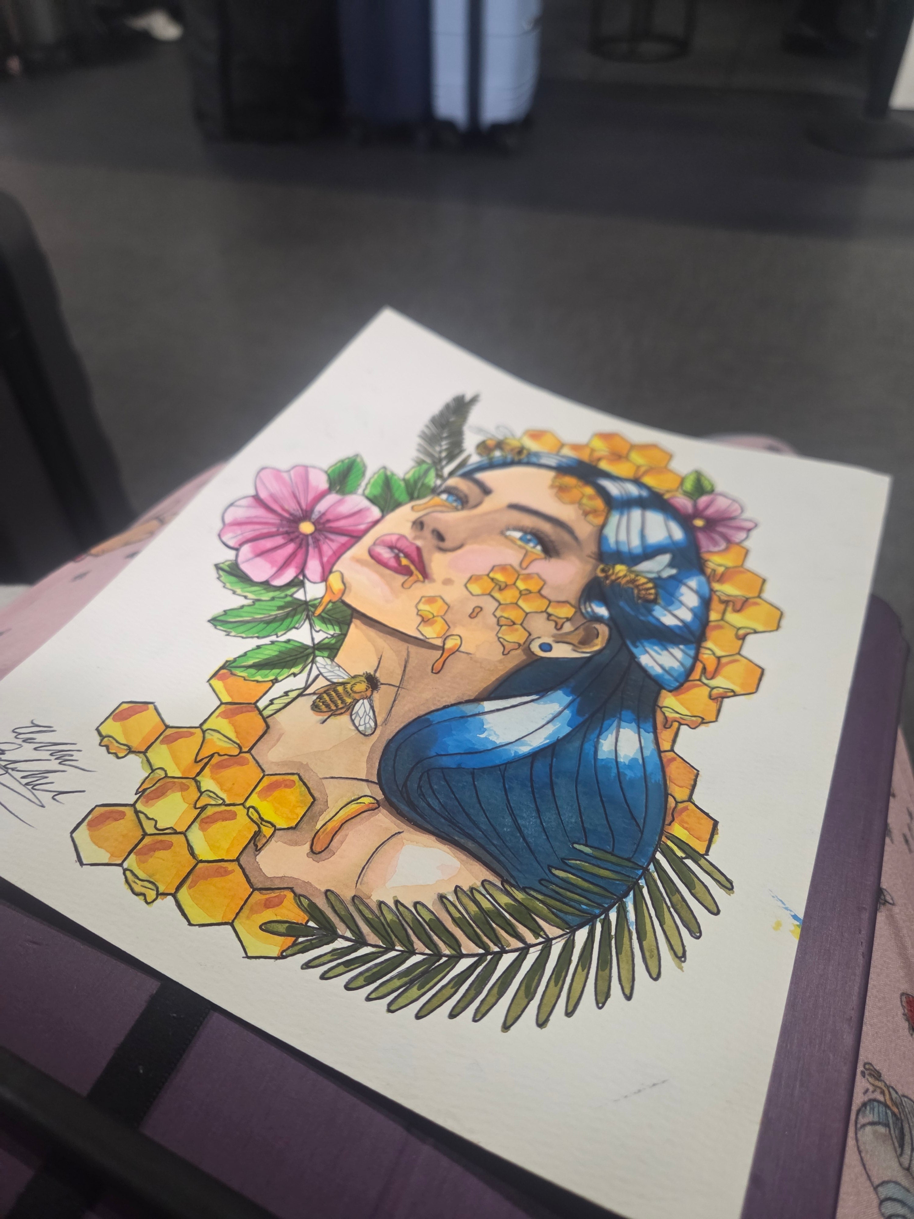 Oh Honey Art Print