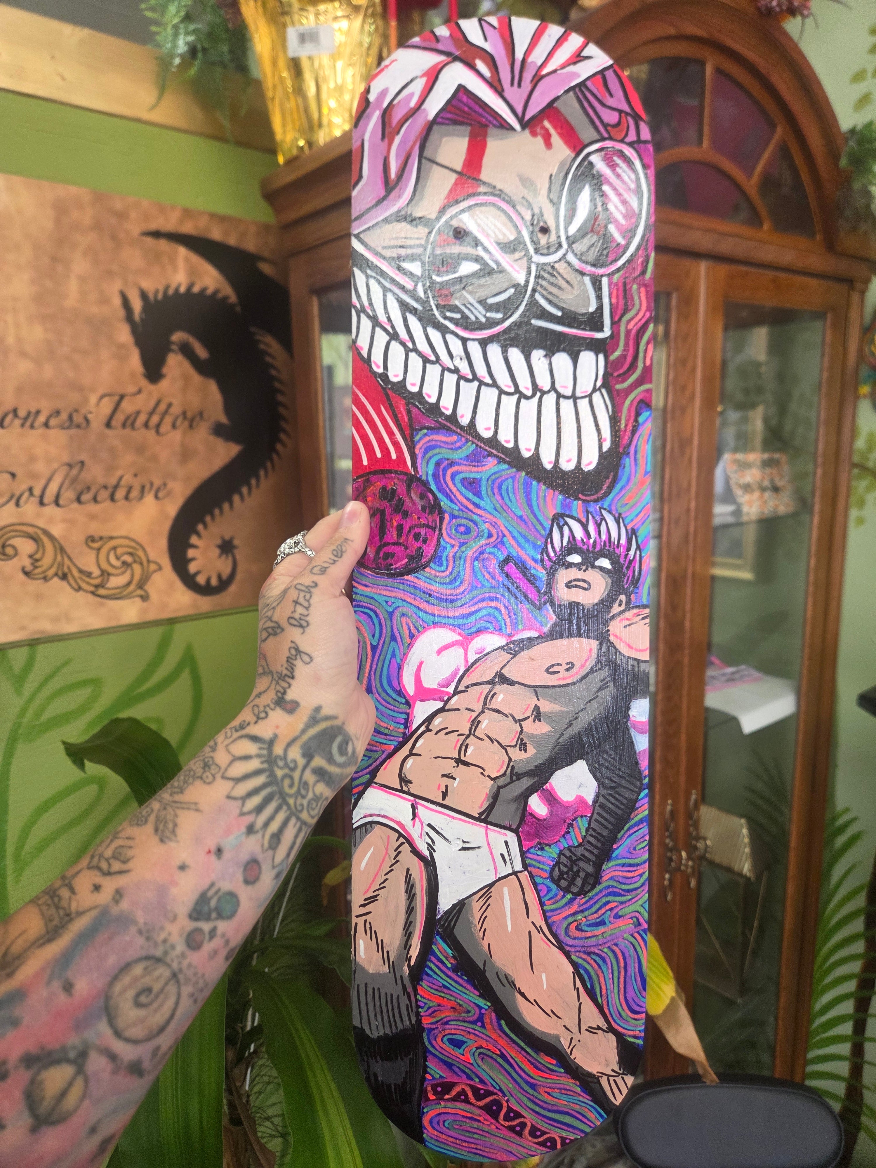 Dan Da Dan Skateboard Art