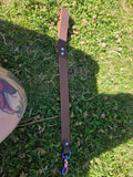 Short leather leash