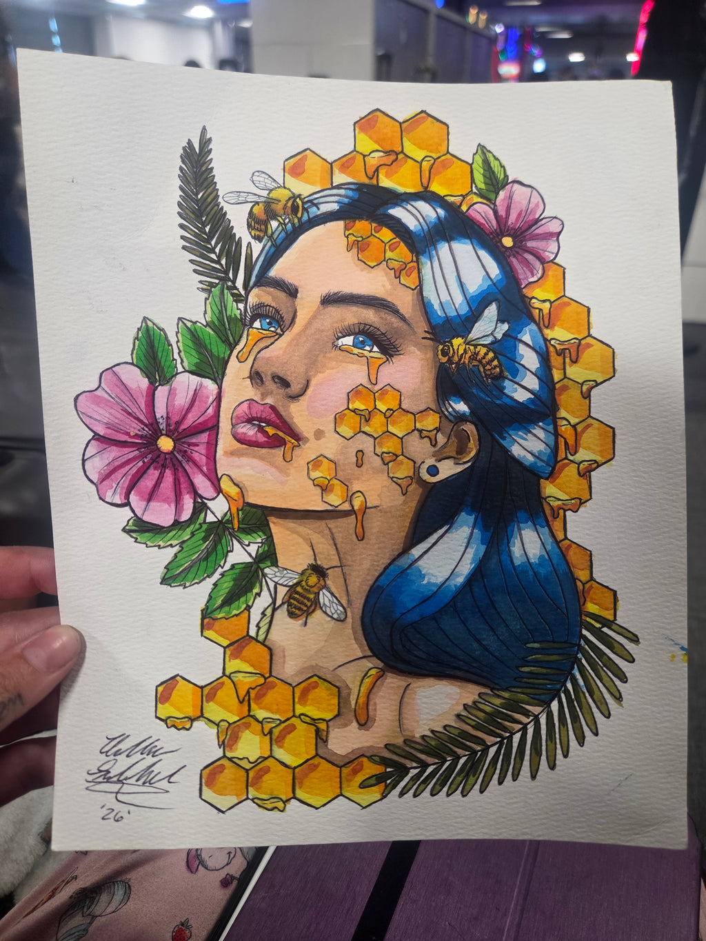 Oh Honey Art Print