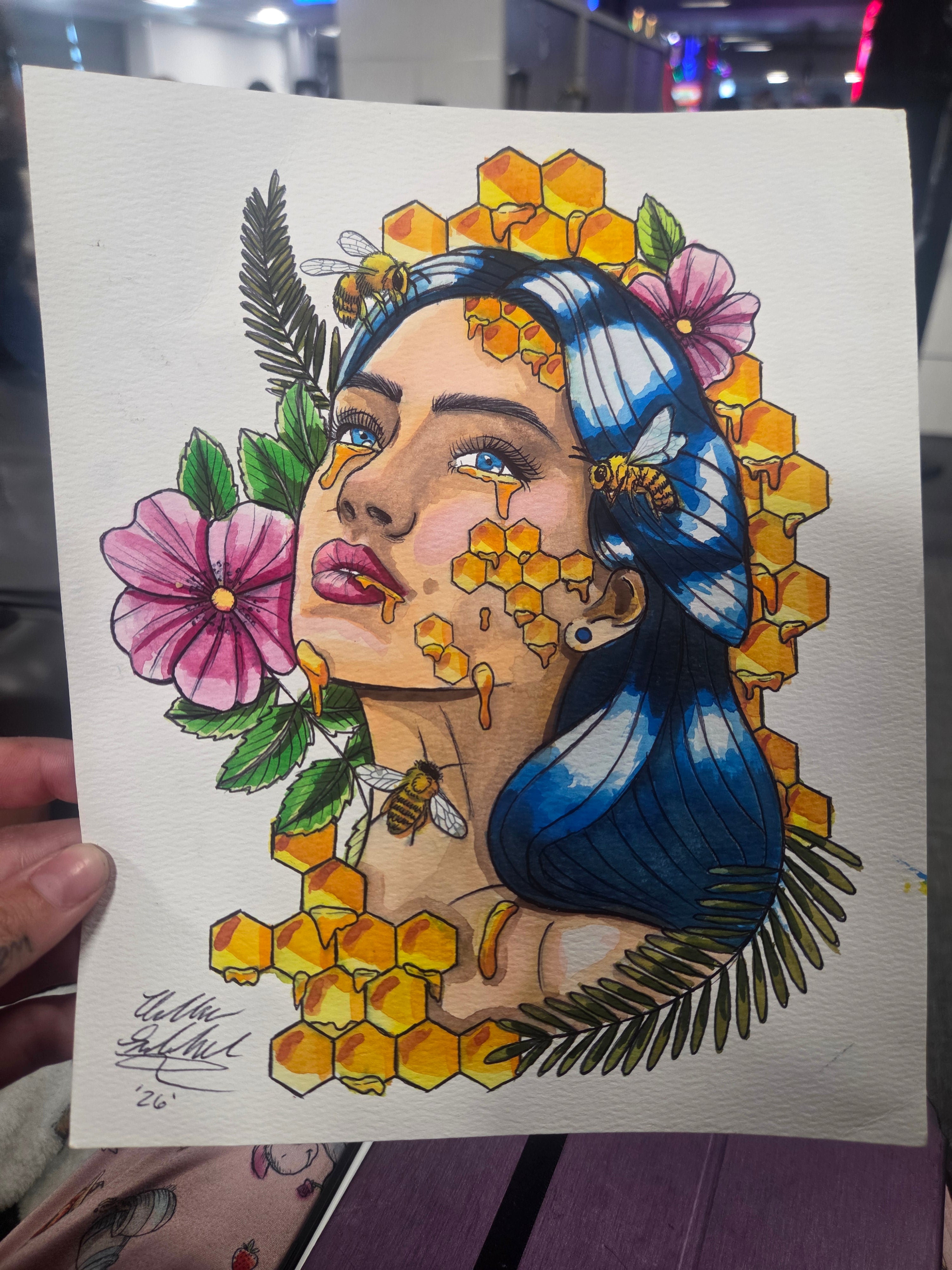 Oh Honey Art Print